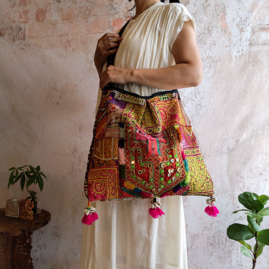 HSL-114(g) エスニッククロスボディバッグ(L)