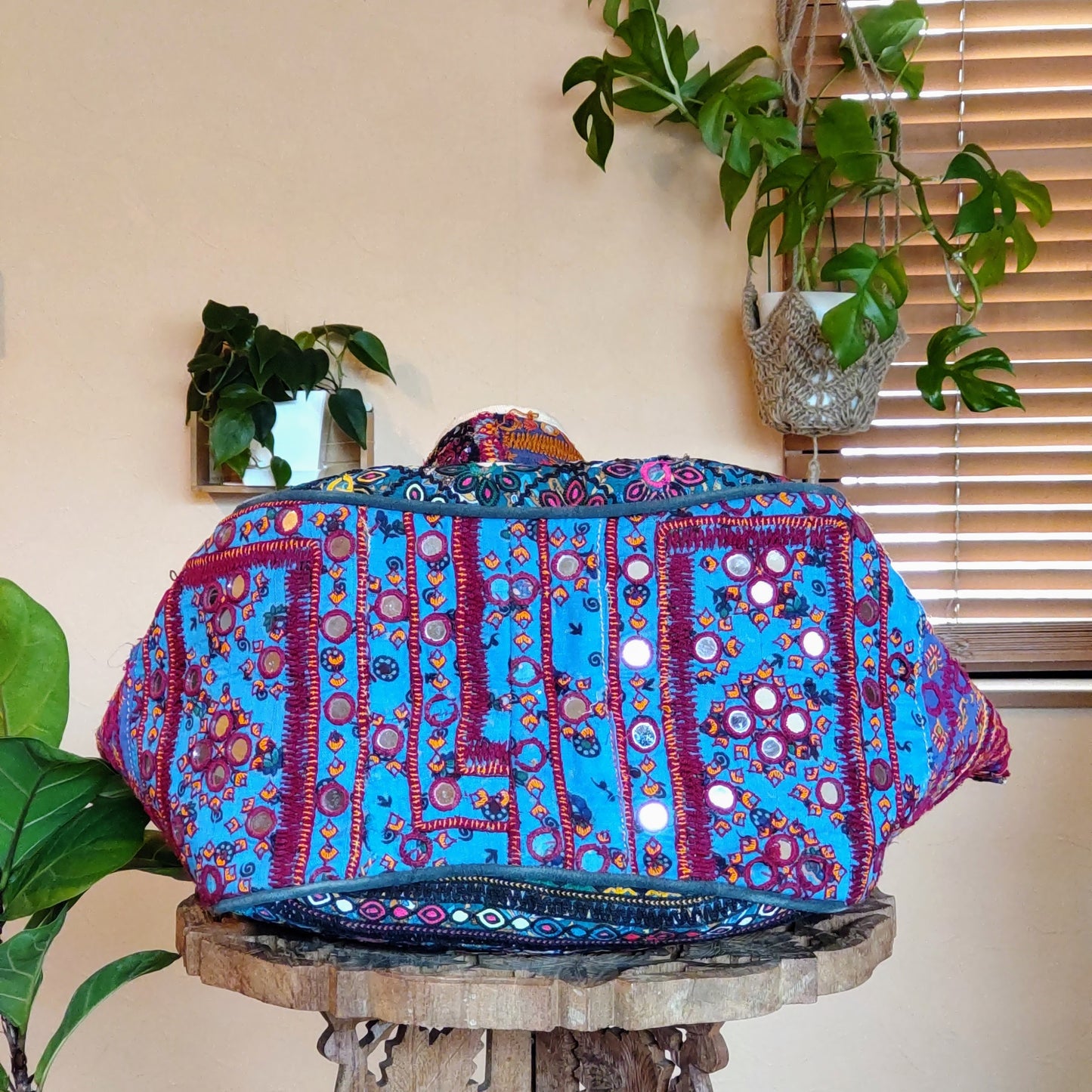 BLT-65cミラー刺繍エスニックトートバッグ(L)